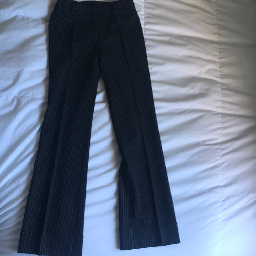 S&D Black Pinstripe Trousers